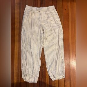 A New Day Cream and Black Striped Pants